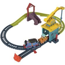 Thomas ve Arkadaşları Carly ve Sandy Oyun Seti; motorlu Thomas lokomotif ile tren ve pist seti; 3 yaş ve üzeri HDY58