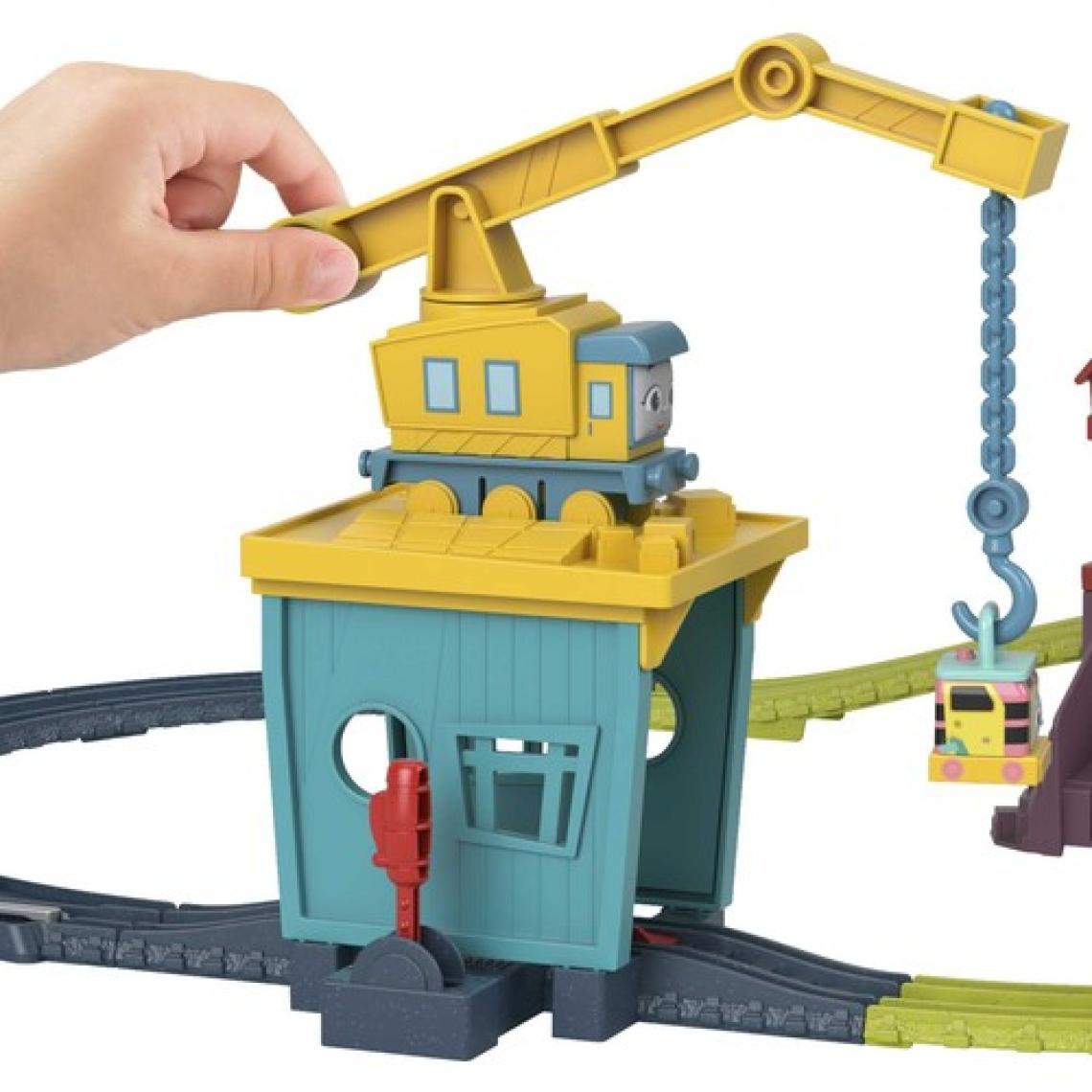 Thomas ve Arkadaşları Carly ve Sandy Oyun Seti; motorlu Thomas lokomotif ile tren ve pist seti; 3 yaş ve üzeri HDY58