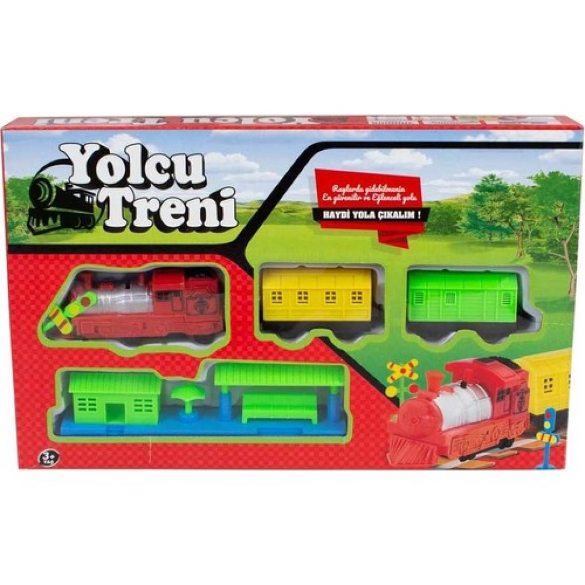 Can-Em Oyuncak Pilli Tren Seti Istasyonlu Yolcu Treni Oyuncak