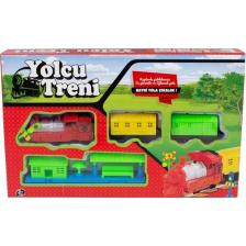 Can-Em Oyuncak Pilli Tren Seti Istasyonlu Yolcu Treni Oyuncak