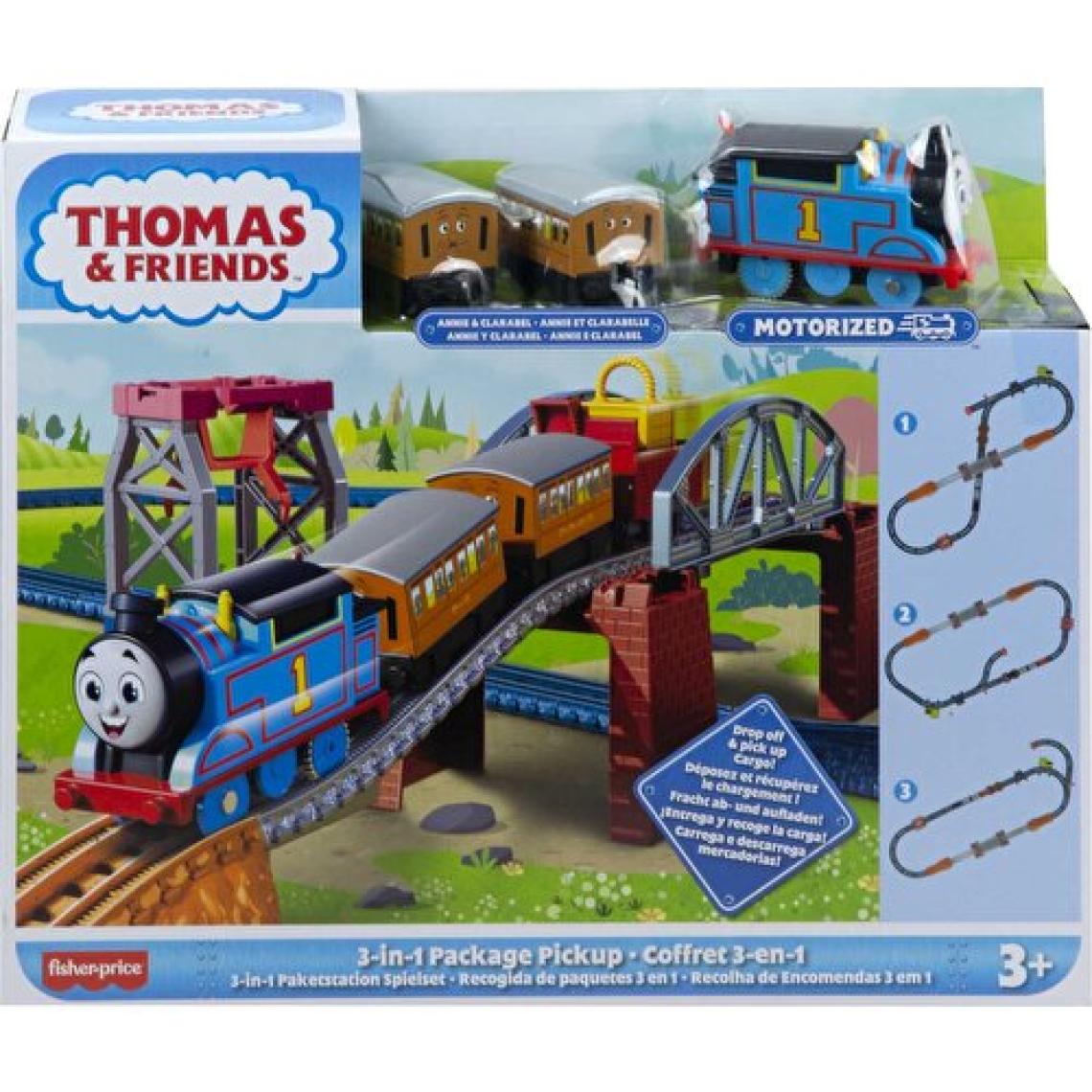 Thomas ve Arkadaşları 3'Ü 1 Arada Kargo Macerası Oyun Seti ve Motorlu Thomas, Okul Öncesi Çağdaki 3 Yaş ve Üzeri Çocuklar İçin Hgx64
