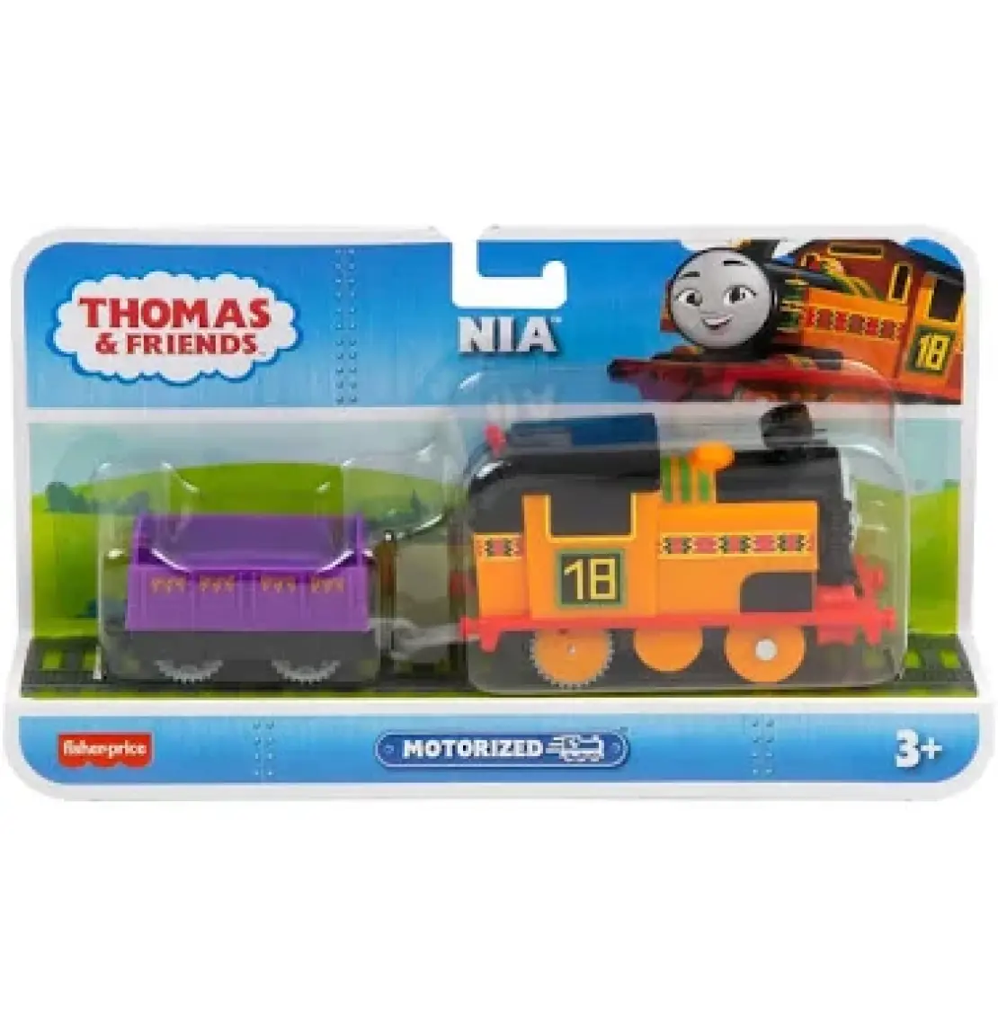 Orjinal Fisher Price Thomas Ve Arkadaşları Motorlu Büyük Trenler Nıa Thomas Pilli Motorlu Tren
