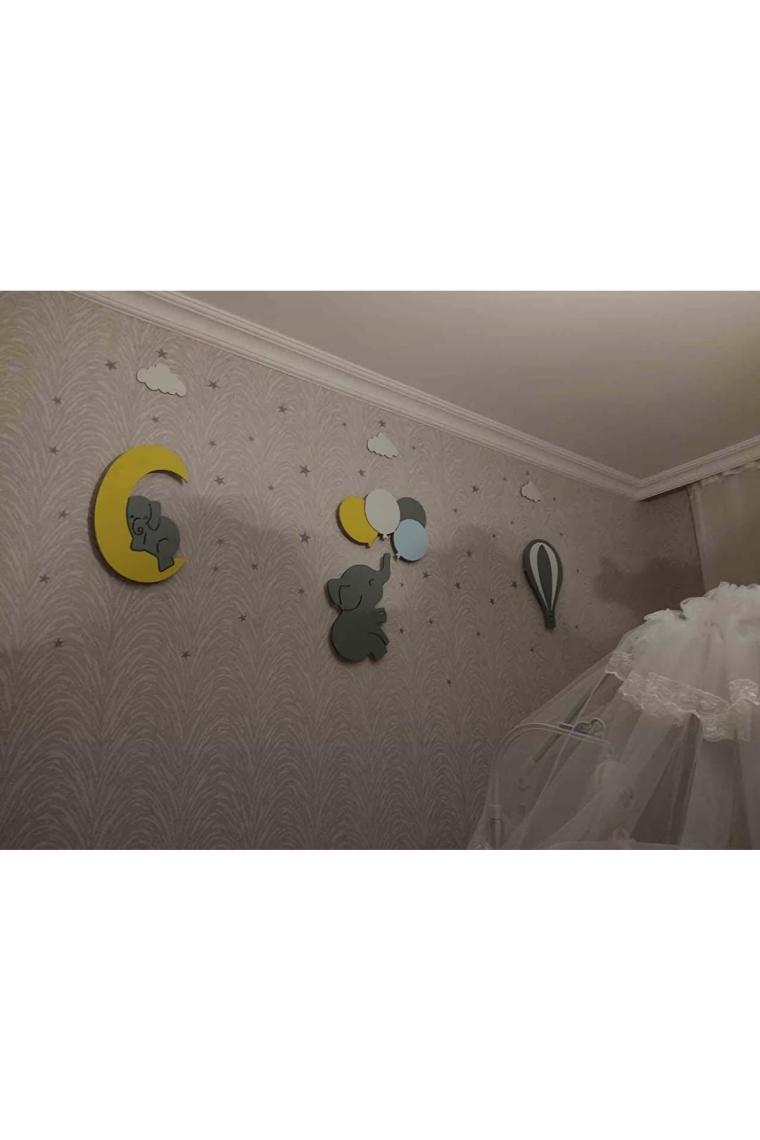 Arser Group Bebek/çocuk Odası Ahşap Dekoratif Aydınlatma Bebek Hediyelik
