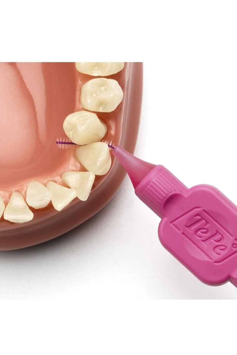 Interdental Brush Arayüz Fırçası Pembe 0.4 Mm 8 Li
