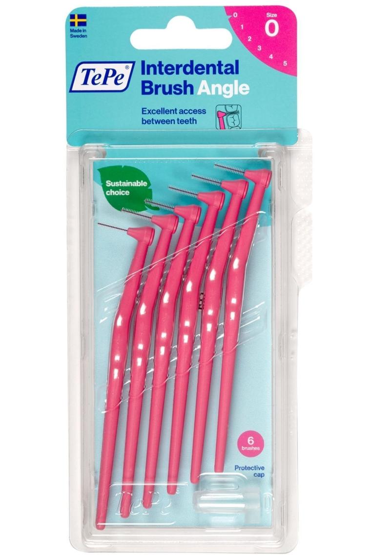 Angle Arayüz Fırçası Pembe 0.4 Mm 6 Lı