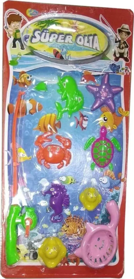 Vardem Oyuncak Balık Seti 9 Parça Mıknatıslı