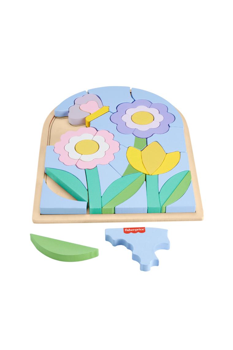 Fisher Price Ahşap Çiçek Yapboz Blokları HXT97