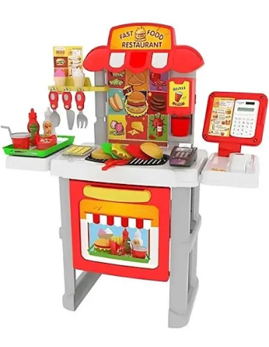 Uçar Oyuncak Oyuncak Fast Food Restaurant Seti