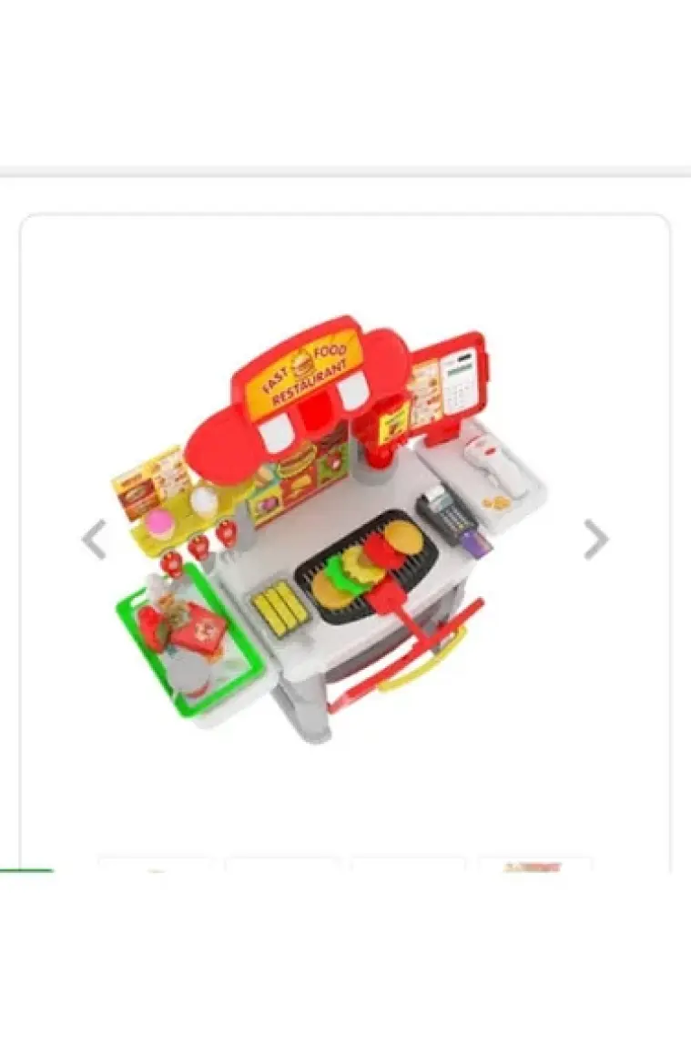 Uçar Oyuncak Oyuncak Fast Food Restaurant Seti
