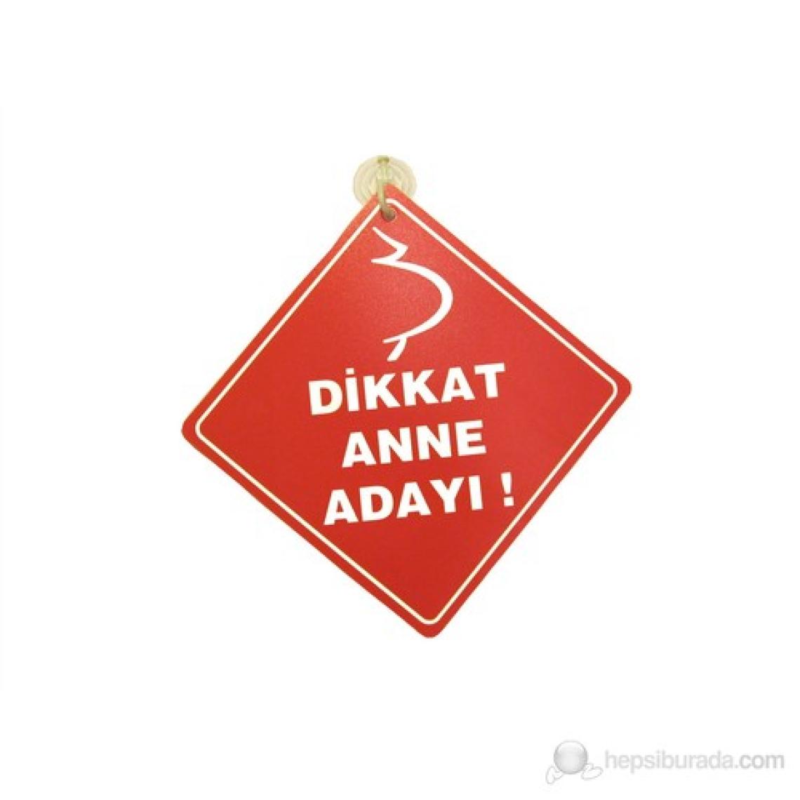 BabyJem Vakumlu Araba Cam Yazısı (Dikkat Anne Adayı) / Kırmızı