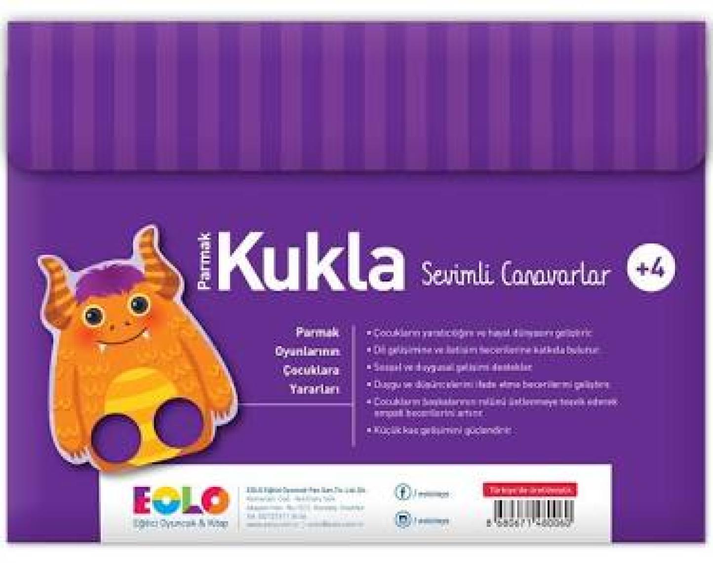 Eolo Parmak Kukla-Sevimli Canavarlar