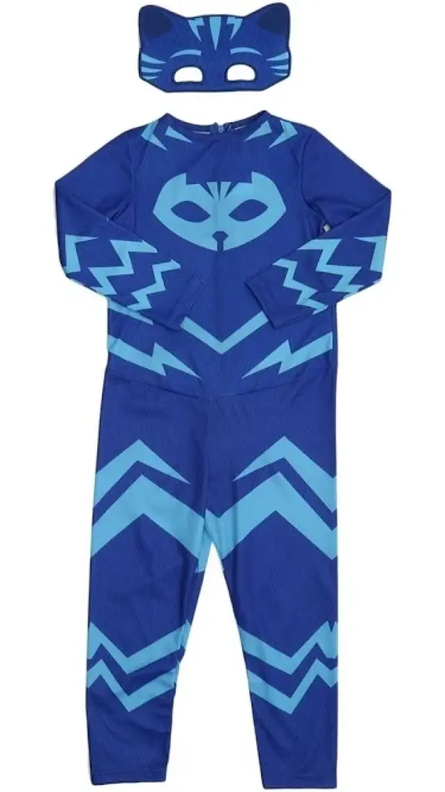 Pj Masks Pijamaskeliler Kertenkele Çocuk Kostüm - Tulum + Maskeli Set