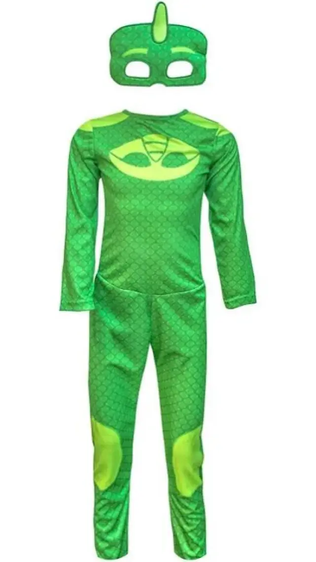 Pj Masks Pijamaskeliler Kertenkele Çocuk Kostüm - Tulum + Maskeli Set