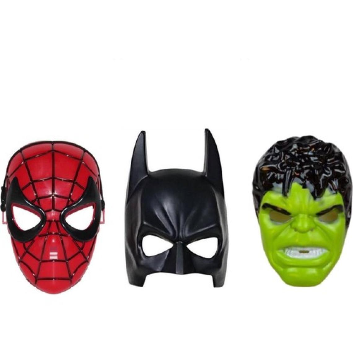 Webcenter Spiderman Örümcek Adam + Batman + Hulk Maske 3'lü