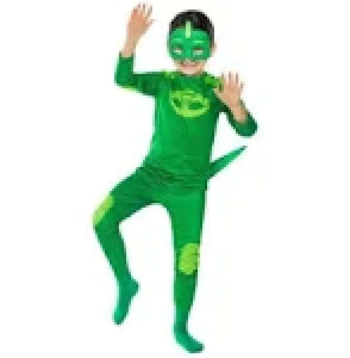 Pj Masks Pijamaskeliler Kertenkele Çocuk Kostüm - Tulum + Maskeli Set