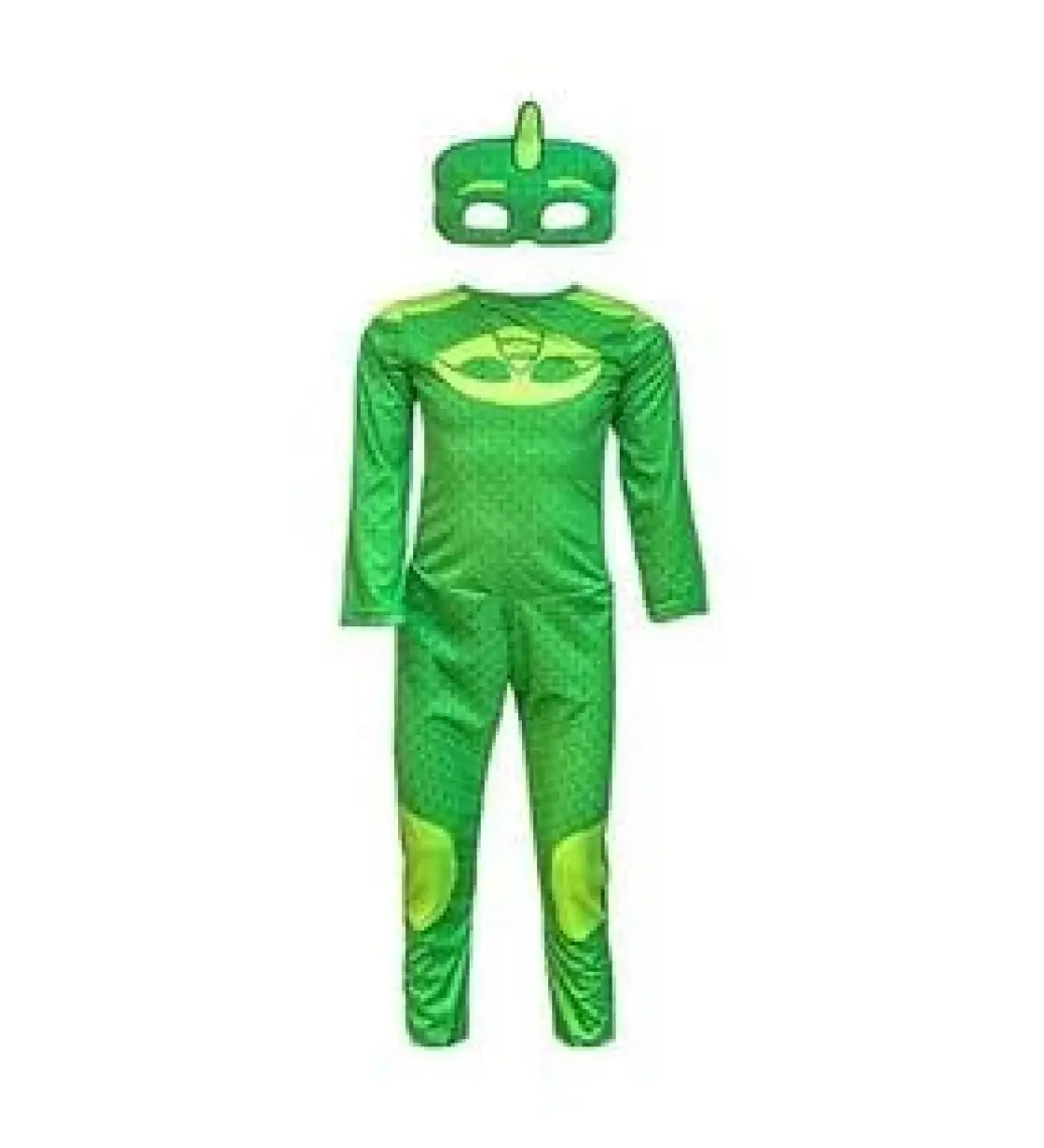 Pj Masks Pijamaskeliler Kertenkele Çocuk Kostüm - Tulum + Maskeli Set