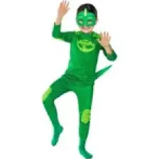 Pj Masks Pijamaskeliler Kertenkele Çocuk Kostüm - Tulum + Maskeli Set