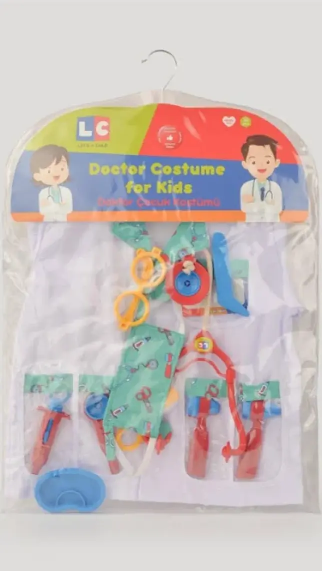 LC Kırmızı Doktor Seti ve Çocuk Kostümü