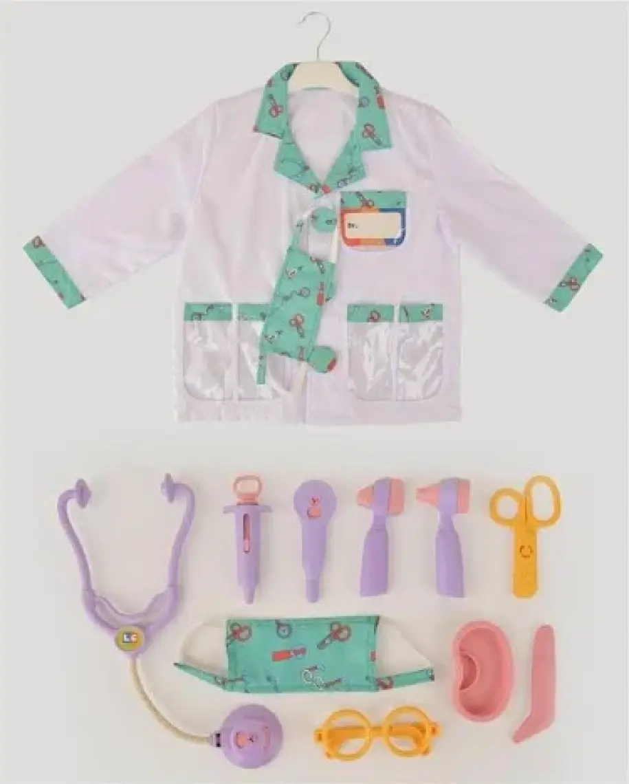 Let's Be Child LC Lila Doktor Seti ve Çocuk Kostümü