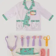 Let's Be Child LC Lila Doktor Seti ve Çocuk Kostümü