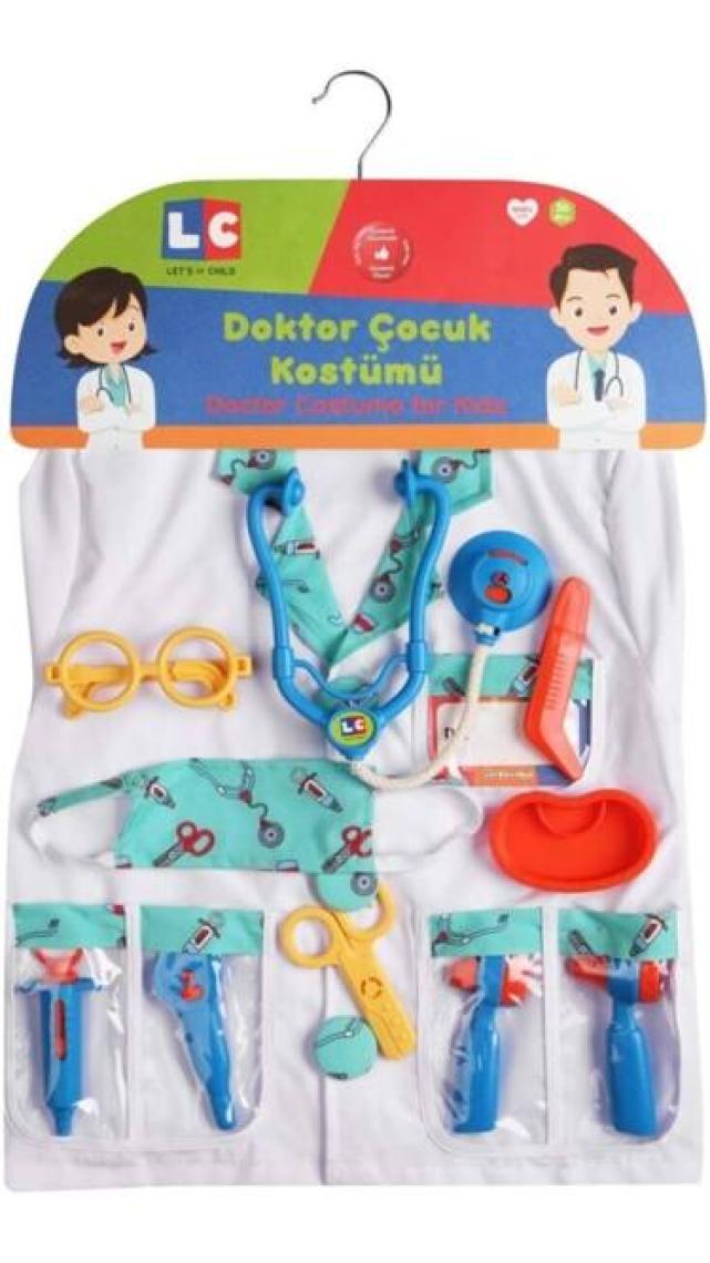 Let's Be Child LC Lila Doktor Seti ve Çocuk Kostümü