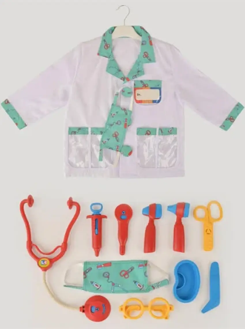 LC Kırmızı Doktor Seti ve Çocuk Kostümü