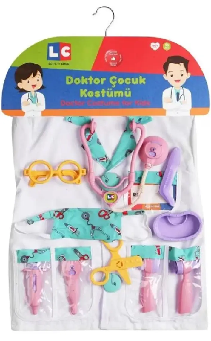 LC Kırmızı Doktor Seti ve Çocuk Kostümü