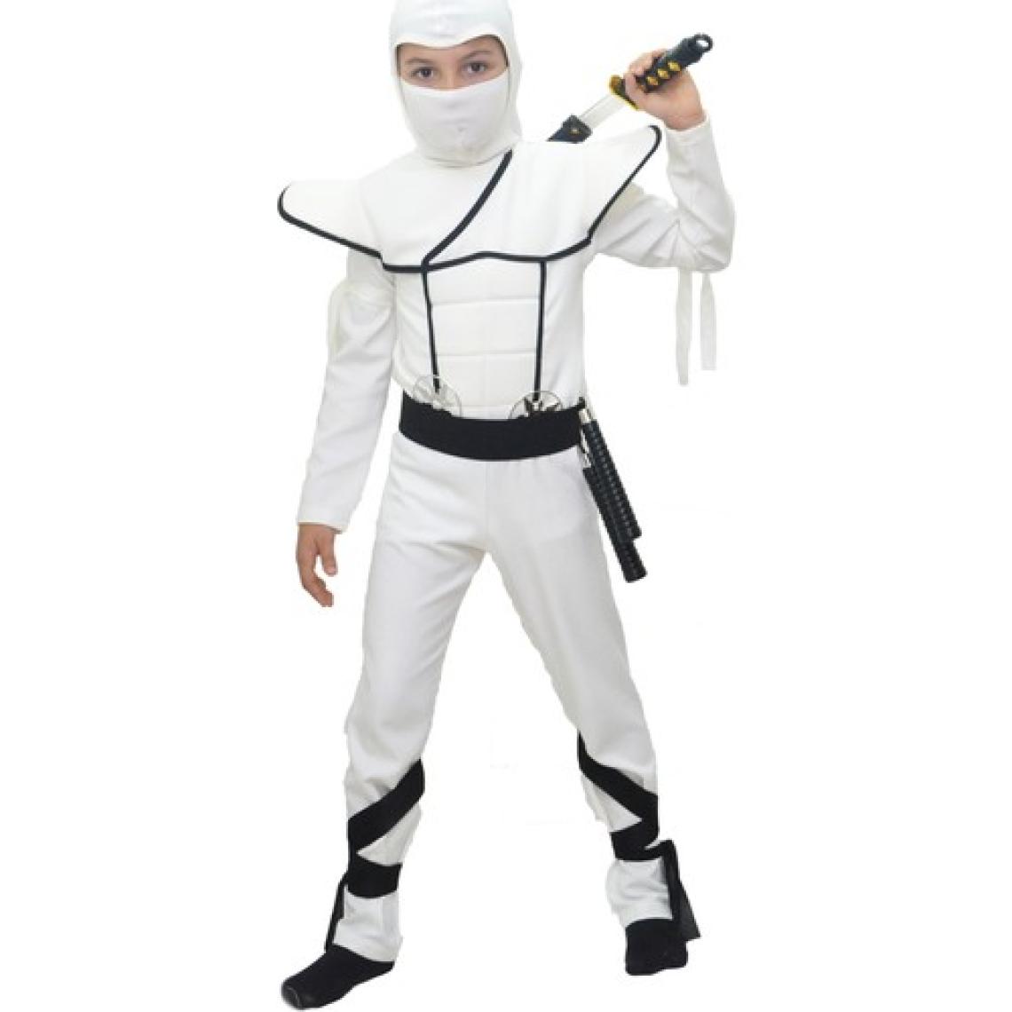 Hkostüm Gizli Ninja Çocuk Kostümü Beyaz Lüks 7 - 8 Yaş
