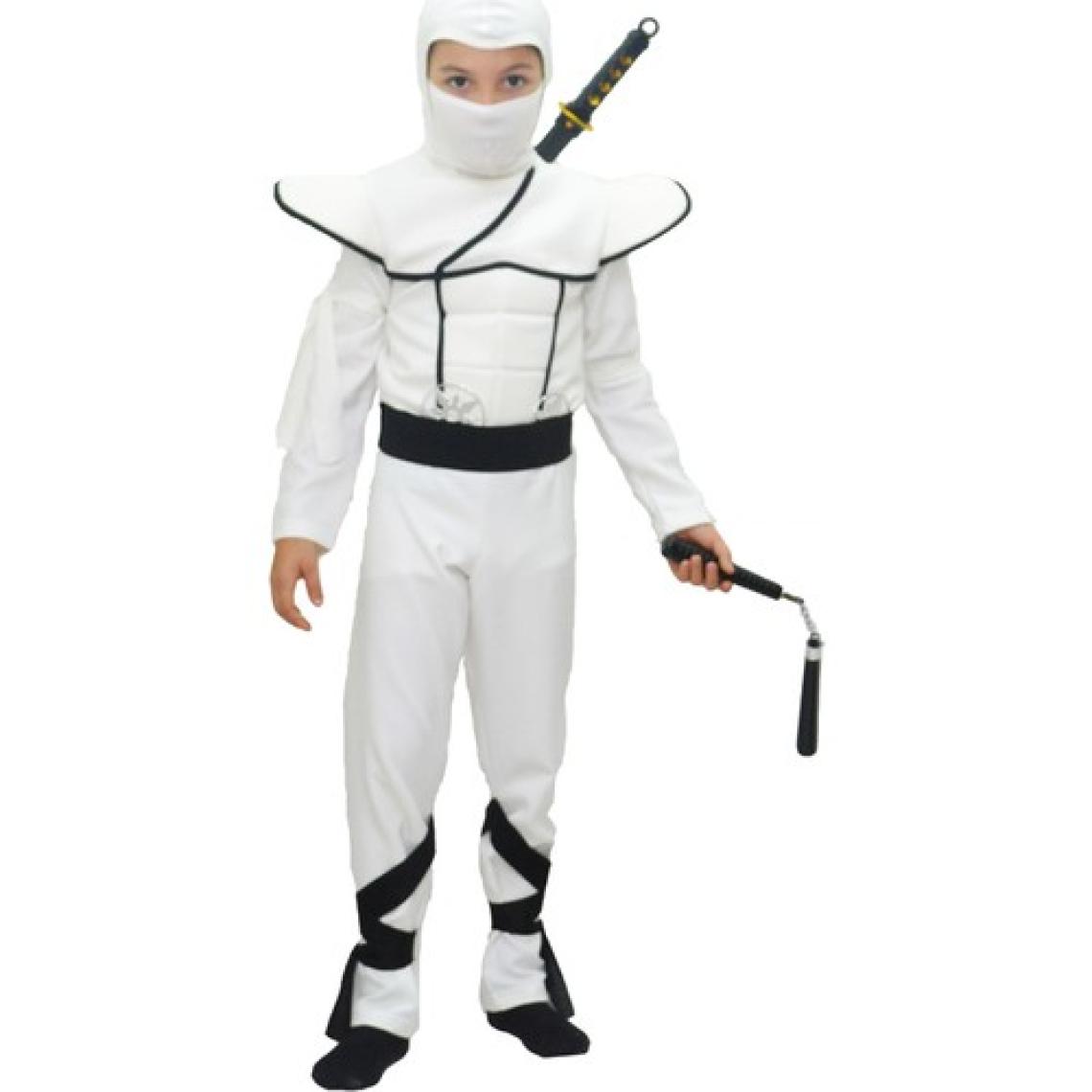 Hkostüm Gizli Ninja Çocuk Kostümü Beyaz Lüks 7 - 8 Yaş