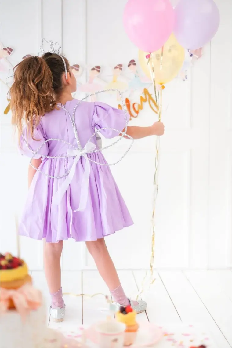 Le Mabelle Gümüş Simli Kelebek Kanat Asa Taç 3'lü Set