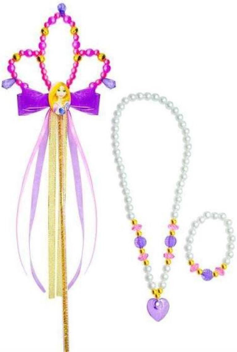 Mega Oyuncak Disney Rapunzel Asa& Kolye Bileklik Seti