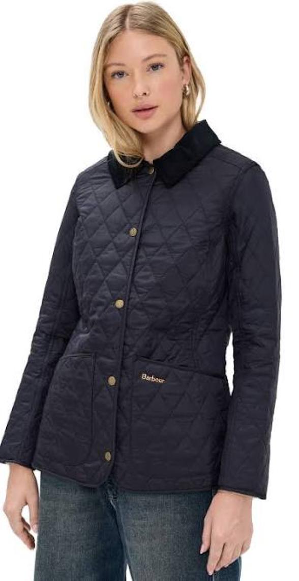 Barbour Annandale Terracotta Kapitone Ceket NY91 Navy