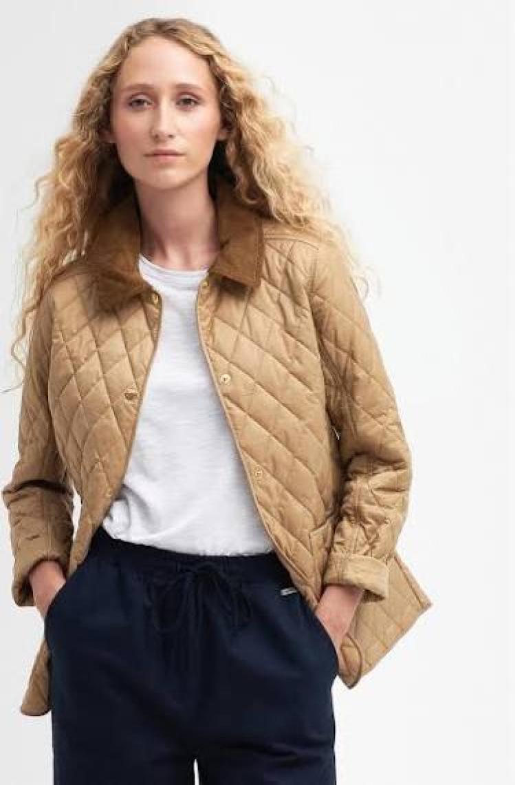 Barbour Annandale Terracotta Kapitone Ceket NY91 Navy