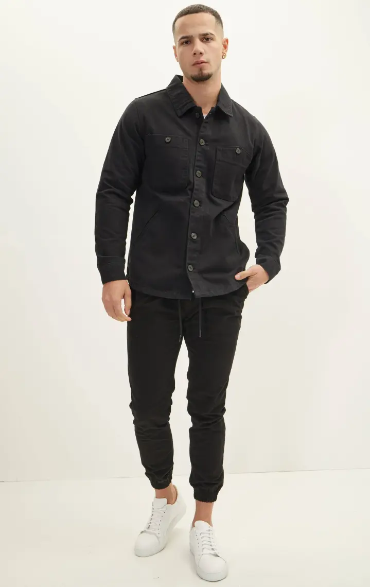 Cekmon Erkek Regular Fit Çok Cepli Düğmeli Astarsız Gabardin İnce Spor Ceket