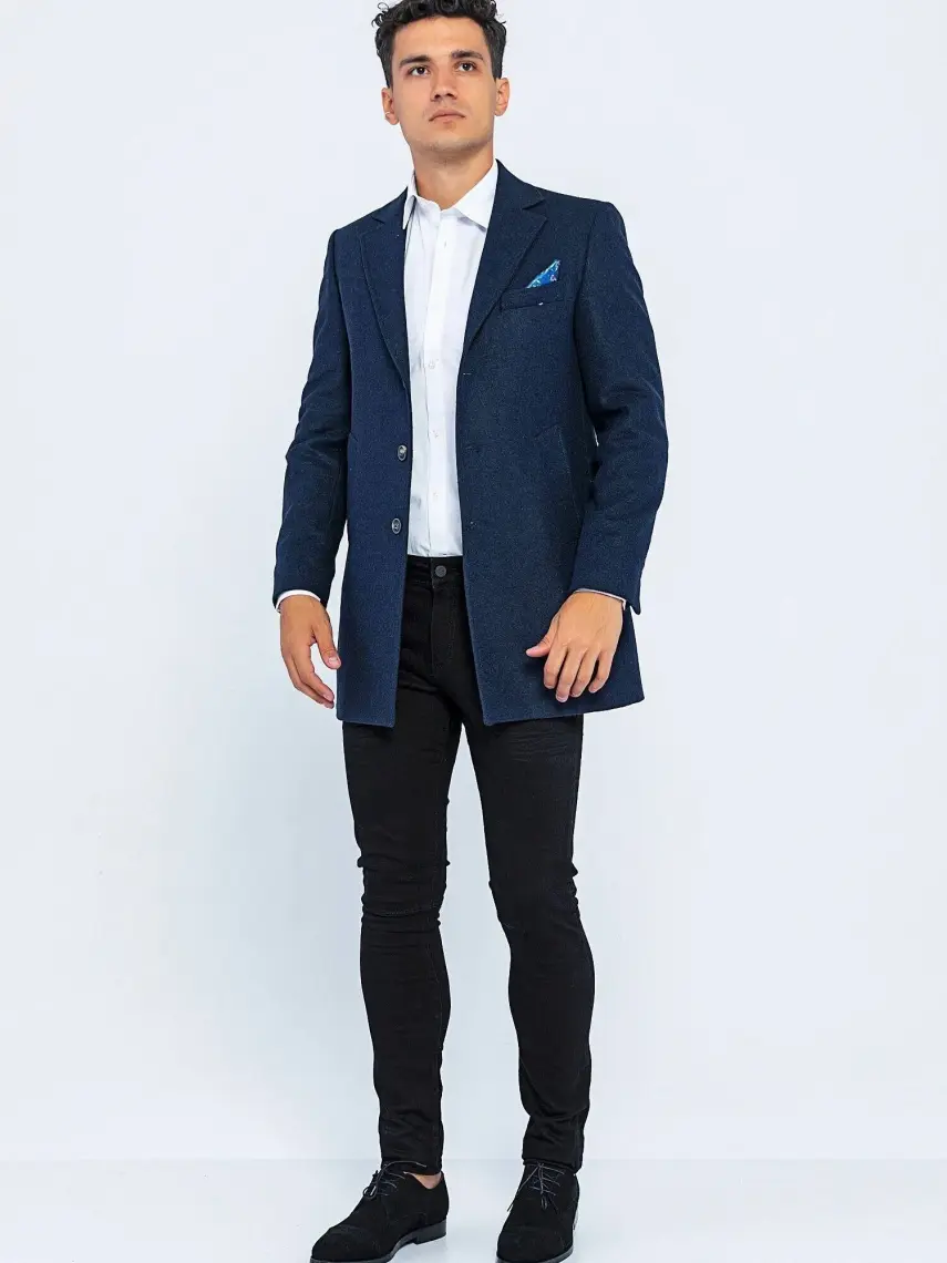 Cekmon Düz Renk Spor Astarlı Erkek Blazer Ceket