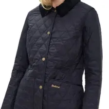 Barbour Annandale Terracotta Kapitone Ceket NY91 Navy