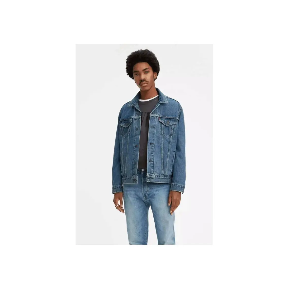 Levi's The Trucker Jacket Med Stonewash İndigo Erkek Trucker
