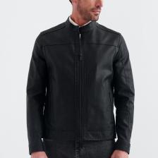 Pierre Cardin CEDRIC BIKER TARZI DERİ DOKUMA , REGULAR FİT, ERKEK SUNİ DERİ MONT