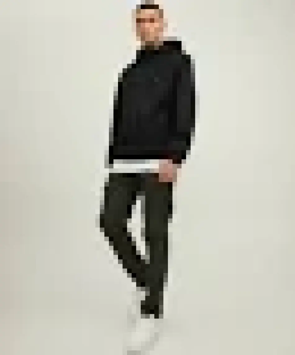 Jack & Jones Jcoclassıc Waffle Jacket Noos Siyah Erkek Mont 12215818-Black