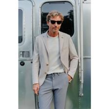 Altınyıldız Classics AC&Co / Altınyıldız Classics Erkek Bej Slim Fit Dar Kesim Mono Yaka Casual Blazer Ceket