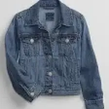 Gap Kız Çocuk Lacivert Icon Denim Washwell™ Ceket