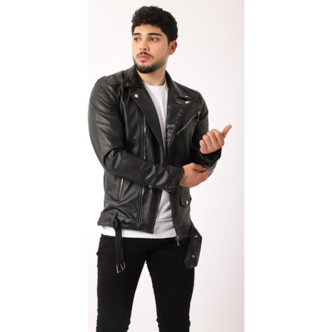 Stil Kombin Kuzey Beli Kemerli Suni Deri Ceket Bl 1261