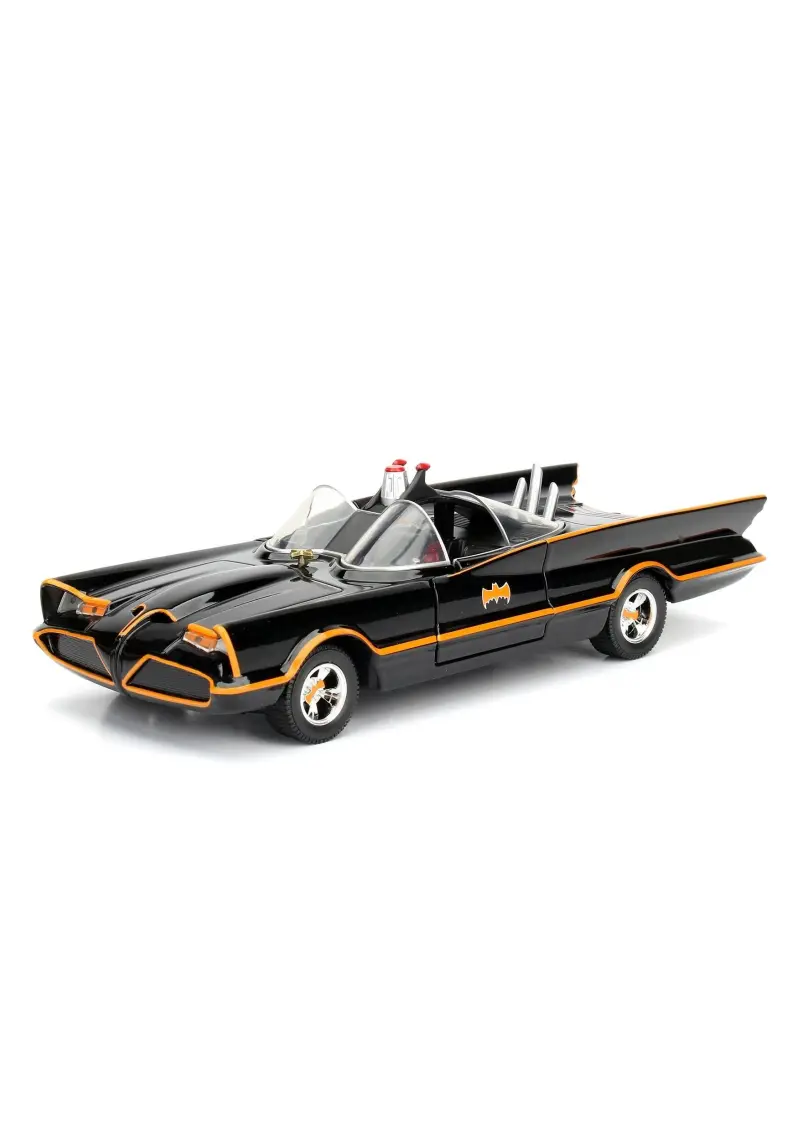 Jada Toys 1/24 Die Cast Model 1966 Classic TV Serisi Batman İle Robin Figür ve Batmobile