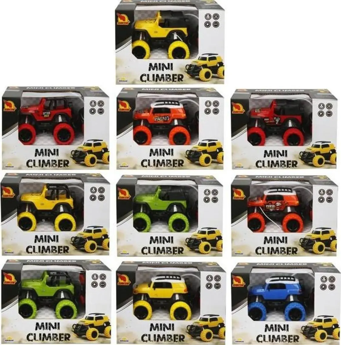 MEGA 1:43 Uzaktan Kumandalı Işıklı Mini Jeep 12 Cm.