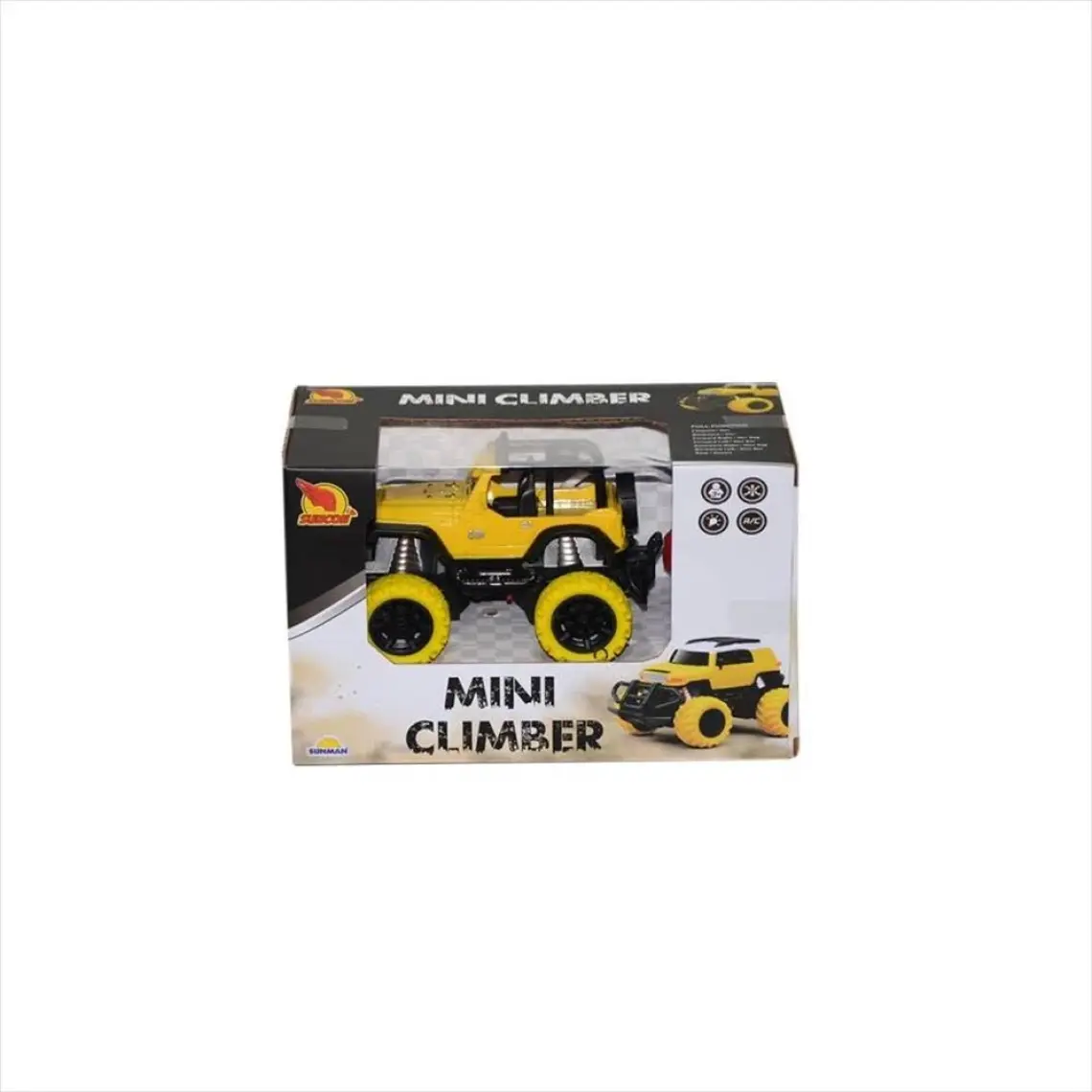 MEGA 1:43 Uzaktan Kumandalı Işıklı Mini Jeep 12 Cm.