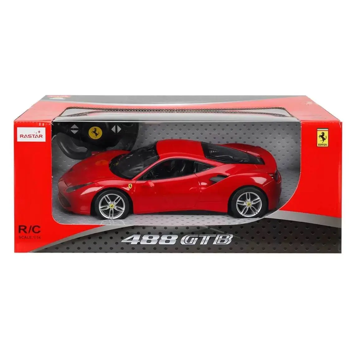 Rastar R/C 1/14 Uzaktan Kumandalı Ferrari 488 GTB Işıklı Araba - Kırmızı