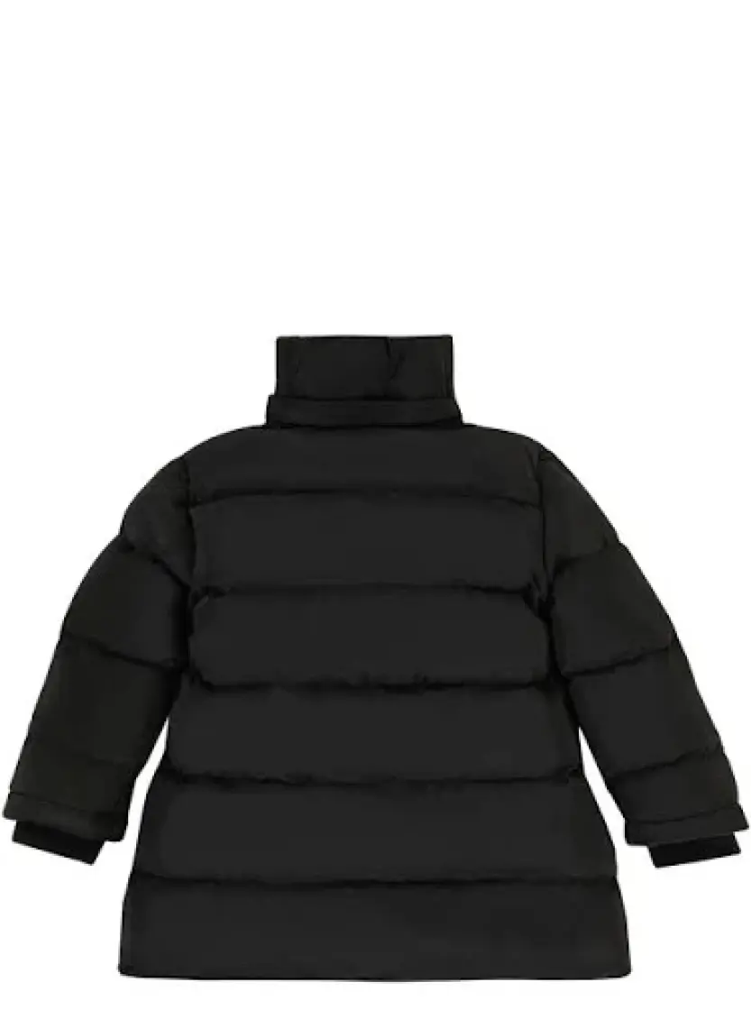 Lela Tüylü Kapüşonlu Cepli Şişme Mont Kız Çocuk Mont 5766038