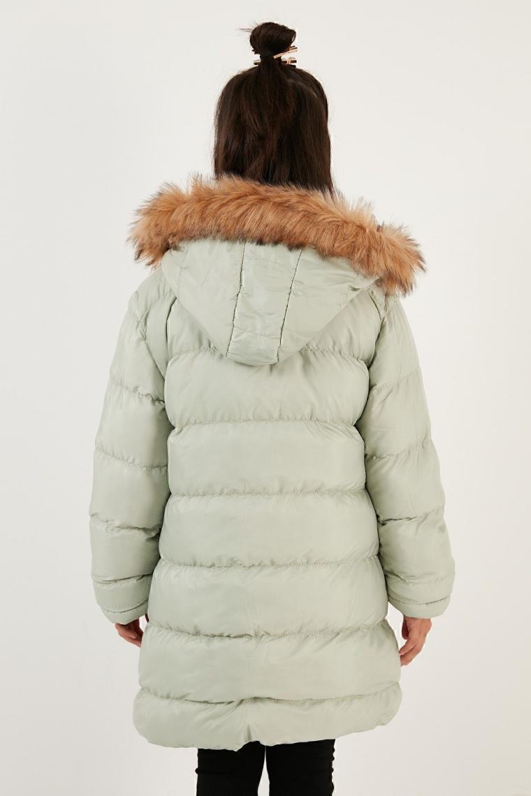 Lela Içi Peluş Astarlı Çıkarılabilir Kapüşonlu Suya Dayanıklı Mont Kız Çocuk Mont 5761910