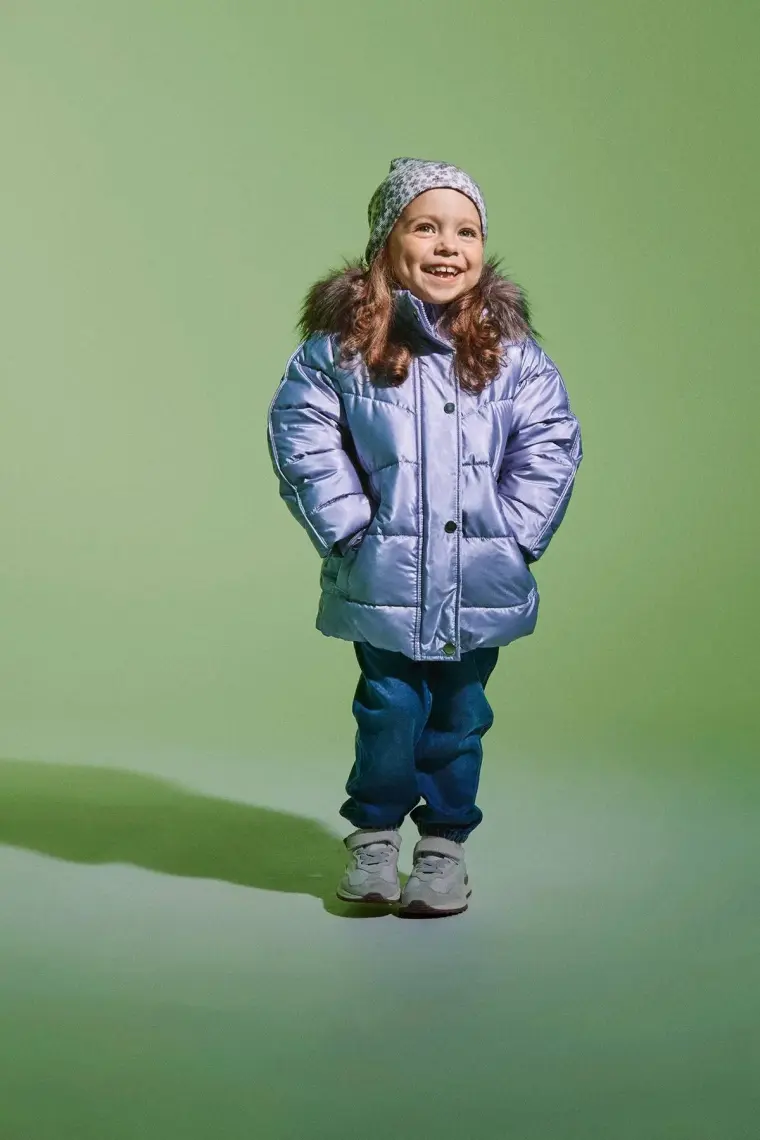 Name It NMFMAGGY PUFFER JACKET1 Mor Kız Çocuk Mont