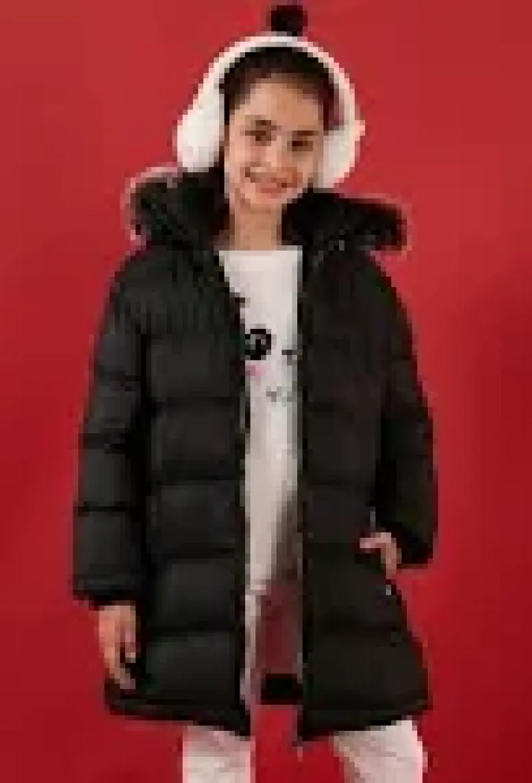Lela Içi Peluş Astarlı Çıkarılabilir Kapüşonlu Suya Dayanıklı Mont Kız Çocuk Mont 5761910